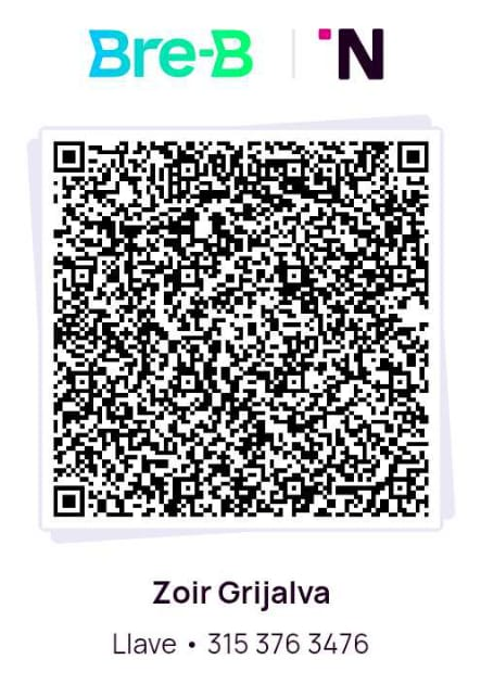 Código QR de Nequi para pagar